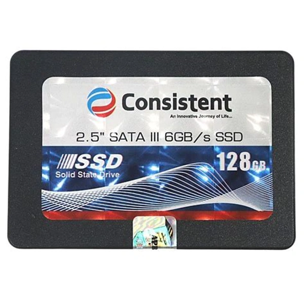 Consistent SSD 2.5" SATA 128Gb 5yrs warranty - Black